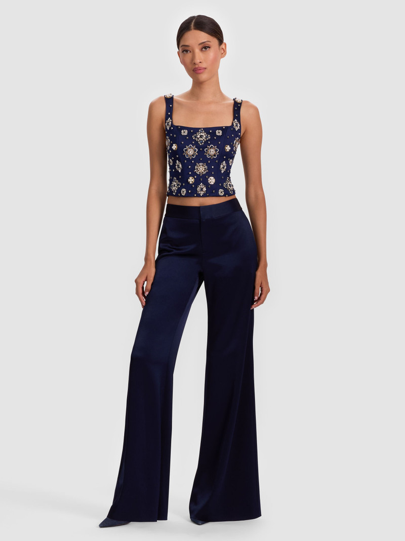 Alice + Olivia LILLIANNA EMBELLISHED CORSET TOP outlook