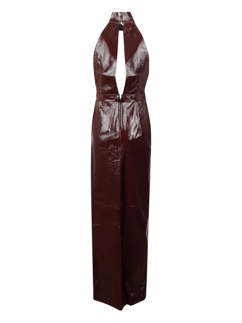 THE NEW ARRIVALS ILKYAZ OZEL Nessa halterneck maxi dress outlook