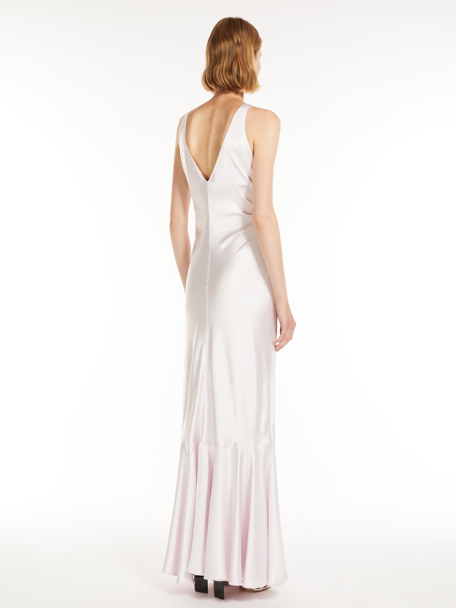KATIA Long satin dress - 4