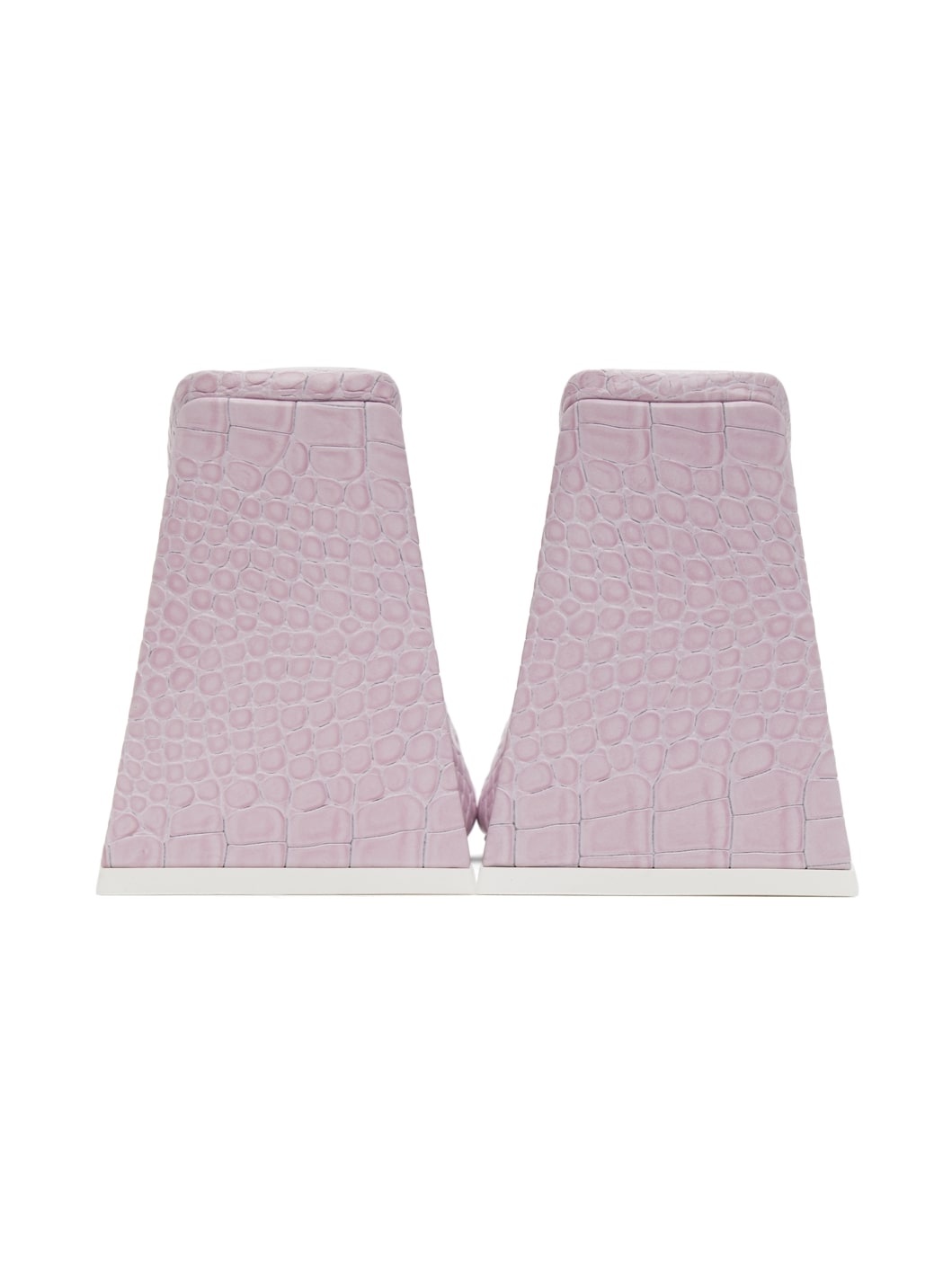 Pink Leather Devon Heeled Sandals - 4