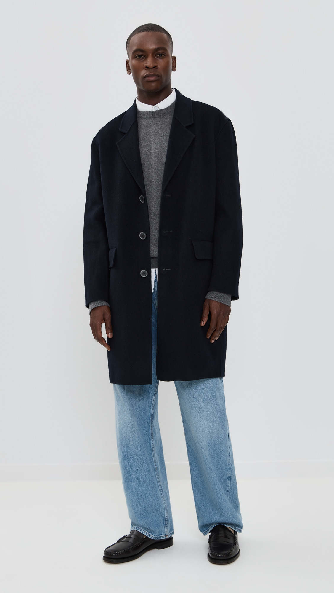 Double Face Wool Overcoat - 4