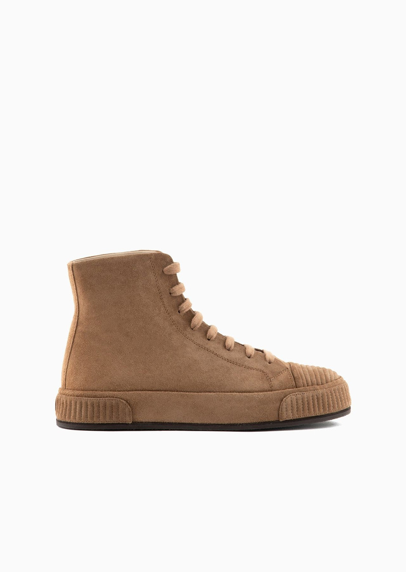 Suede high-top sneakers 1
