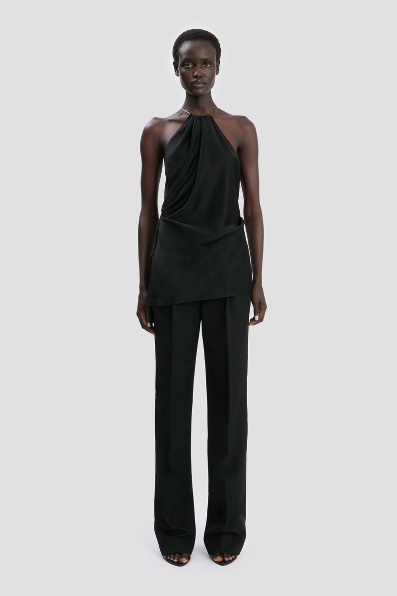 Victoria Beckham Chain Cami Top In Black outlook