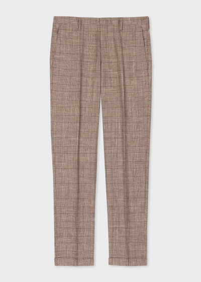 Paul Smith Houndstooth Check Wool-Linen Suit outlook
