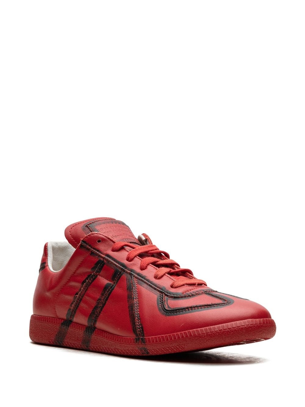 Replica "Red/Black" low-top sneakers - 2
