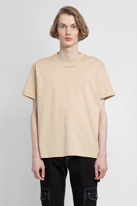 Burberry men's beige graphic logo t - 1