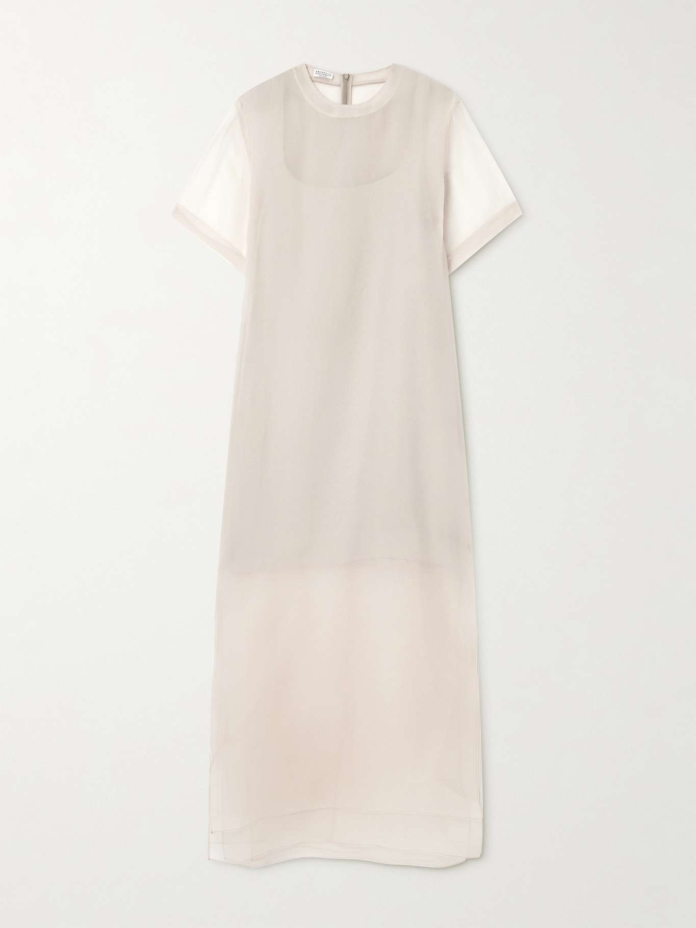 Silk-tulle maxi dress - 1