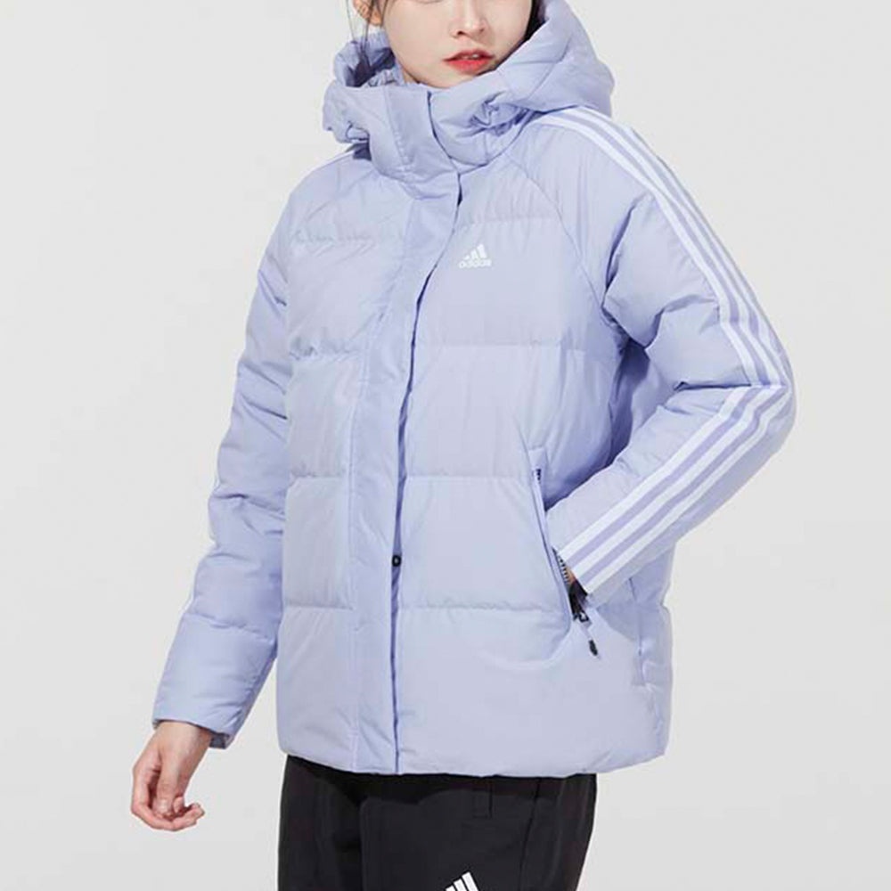 (WMNS) adidas Faux Suede Puffy Down Jacket Asia Sizing 'Purple' H20811 - 5