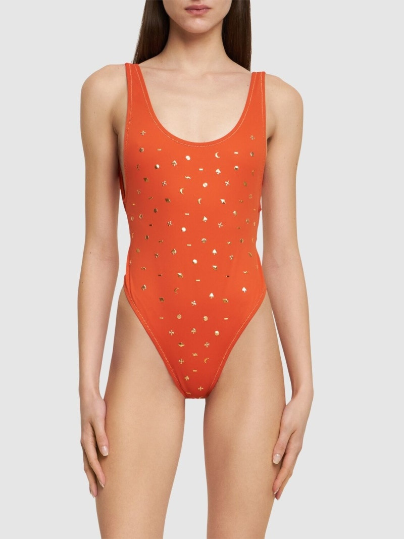 Reina Olga Pamela printed one piece swimsuit outlook