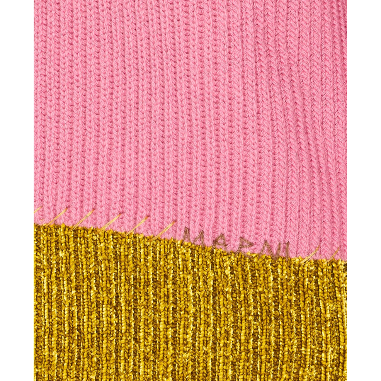 Marni Women Bicolor Sweater With Marni Mending Logo - 2