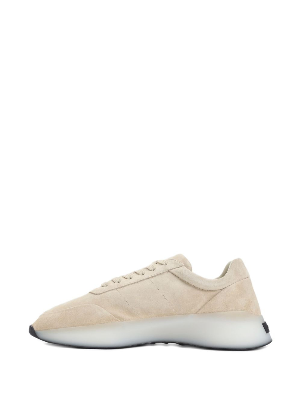 suede lace-up sneakers - 4