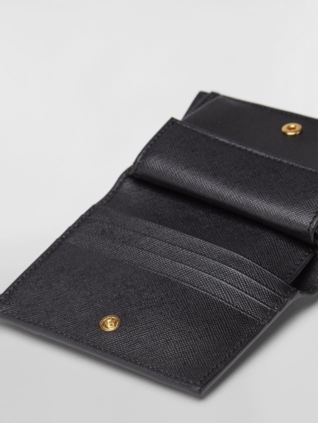 BLACK SAFFIANO CALFSKIN BI-FOLD WALLET - 5