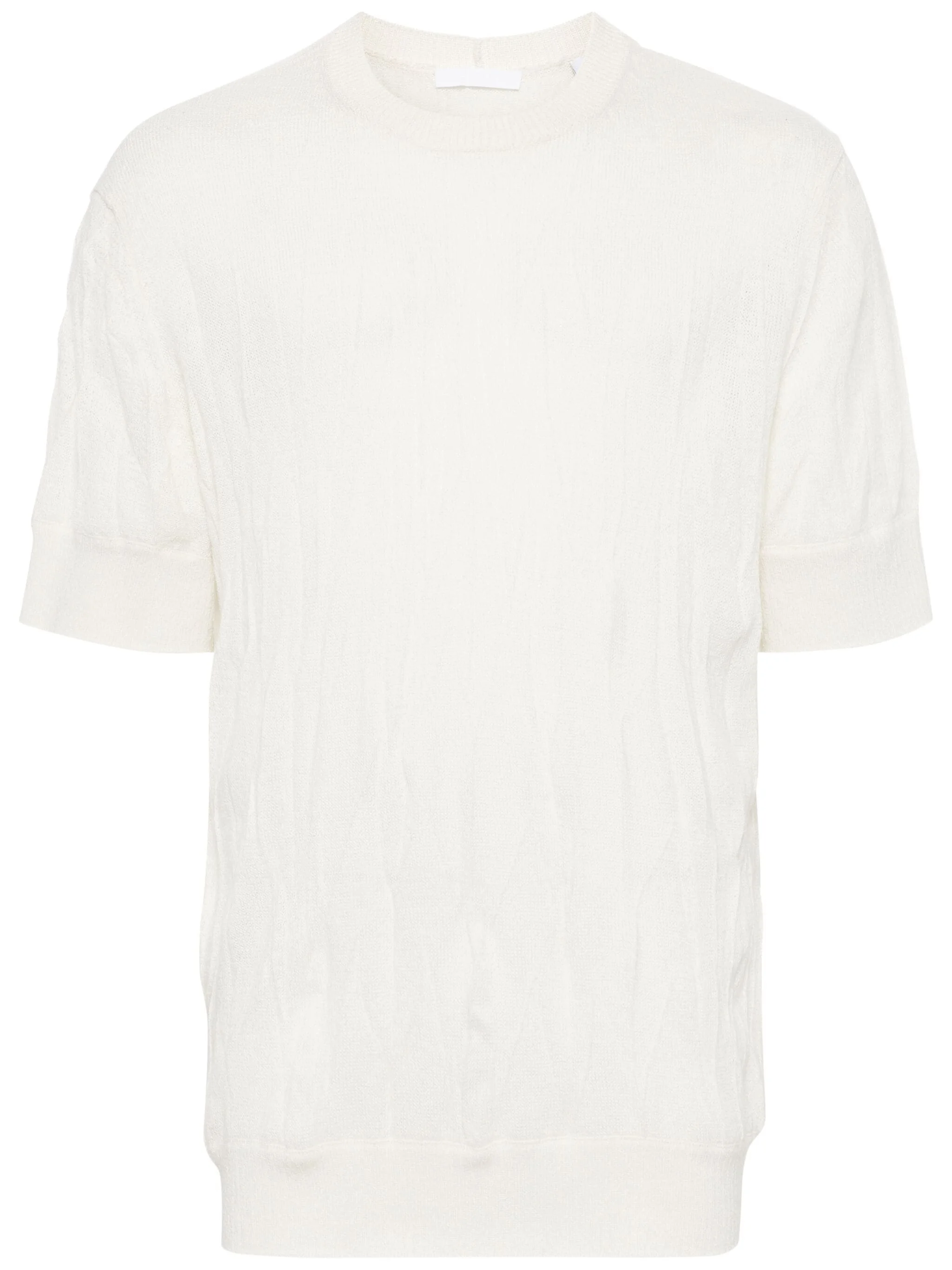 CRINKLED WOOL T-SHIRT - 1
