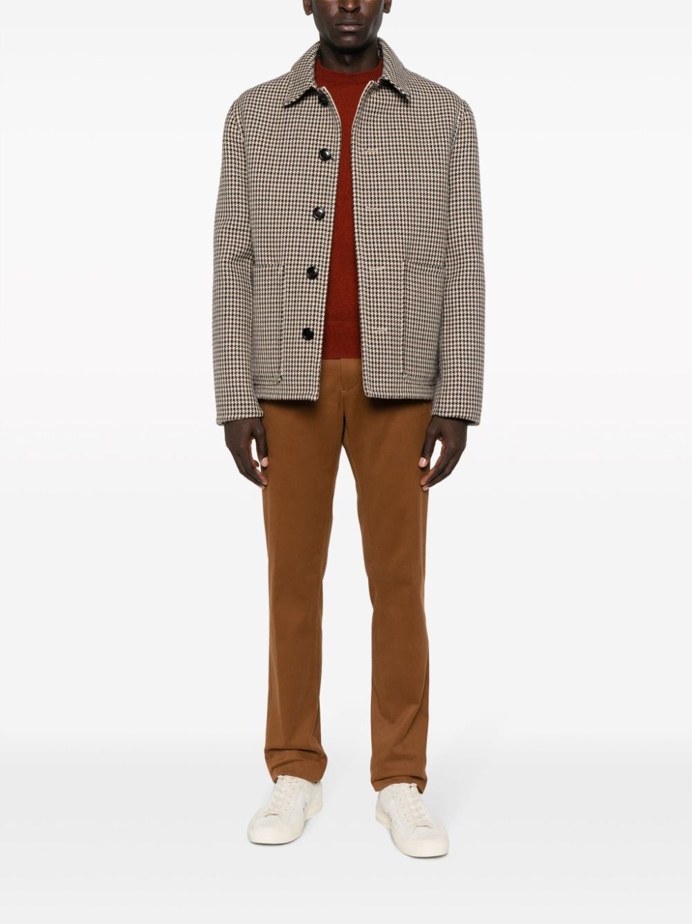 stretch-cotton straight-leg chinos - 2