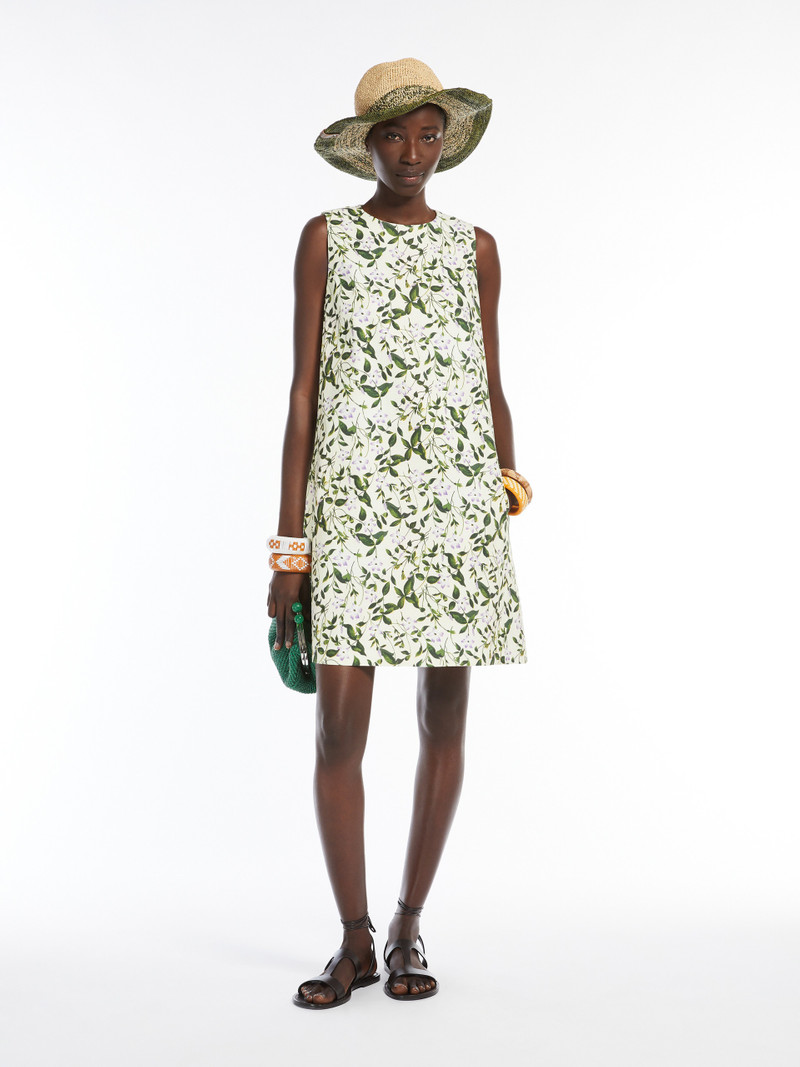WEEKEND Max Mara ORNATI Stretch cotton basketweave dress outlook