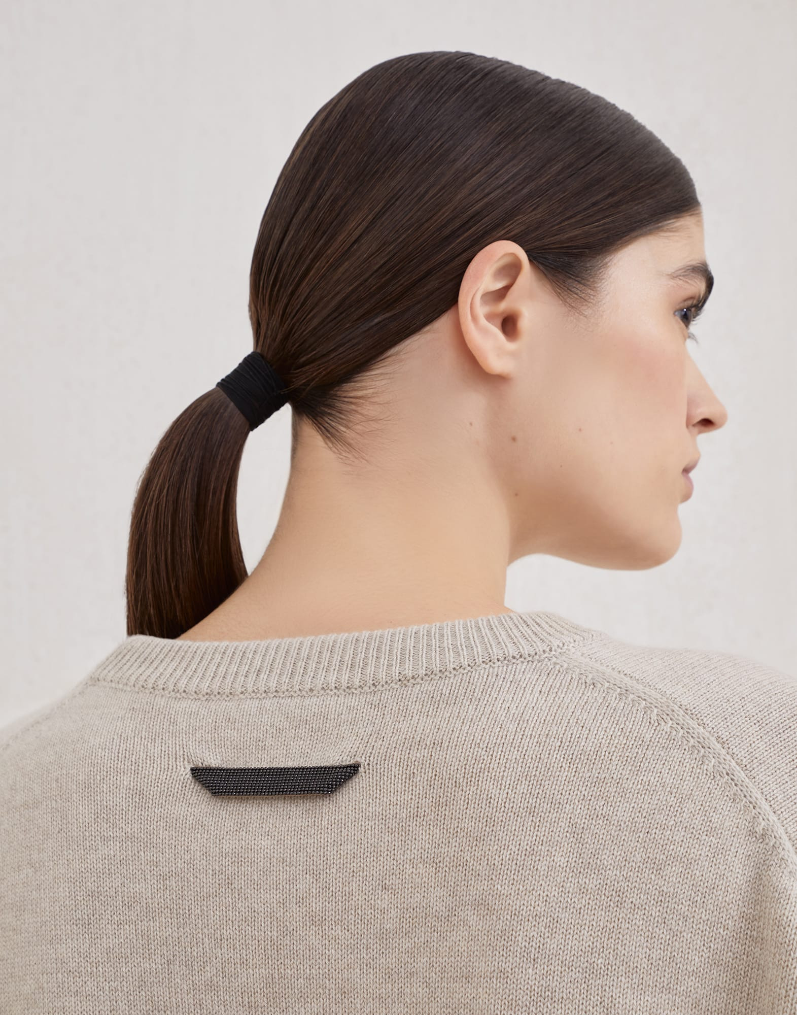 Cashmere sweater with shiny detail - 3