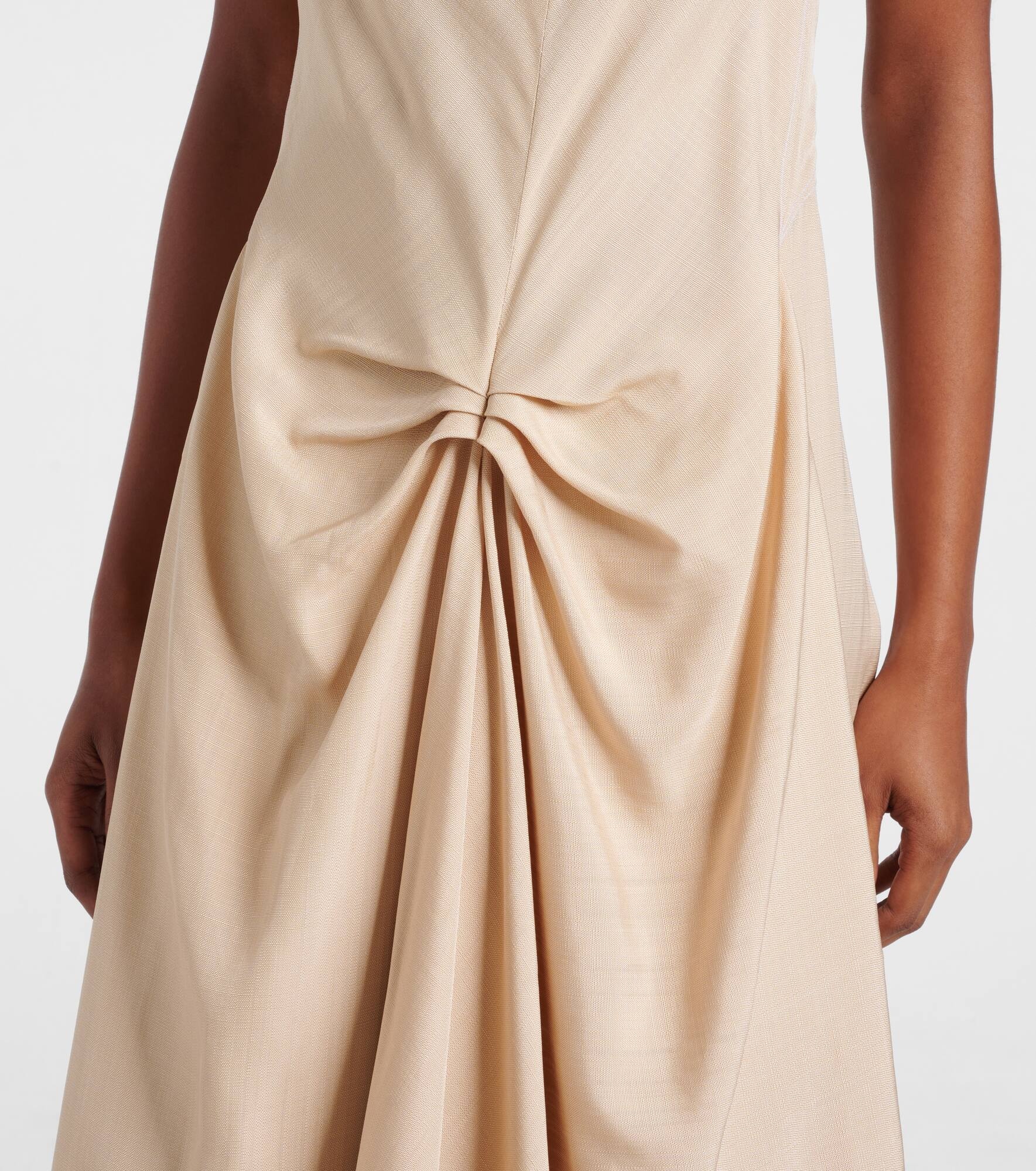 Deconstructed gathered midi dress - 5
