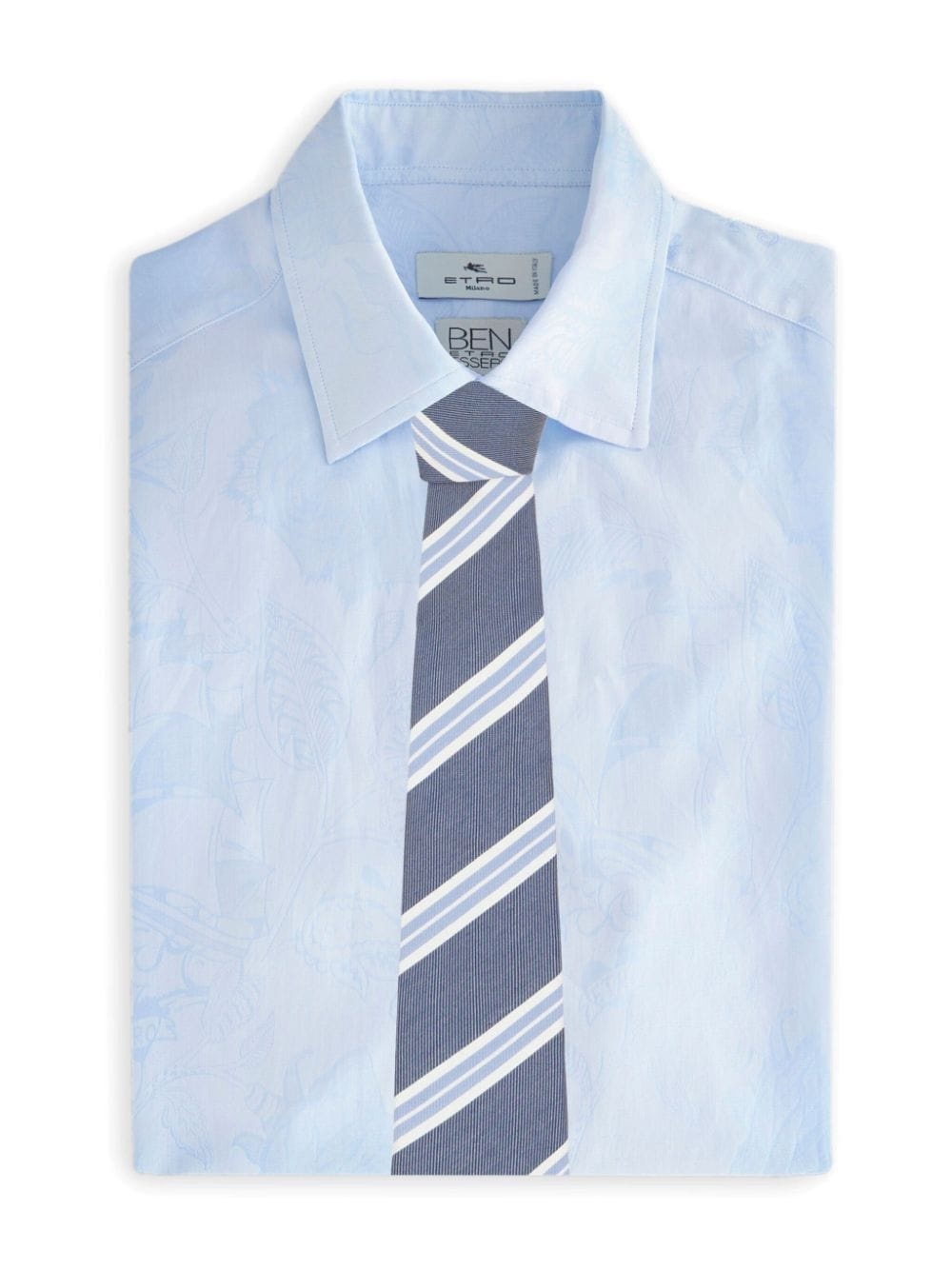 striped silk-cotton tie - 2