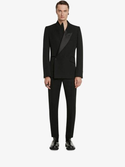 Alexander McQueen Men's Evening Tuxedo Trousers in Black outlook