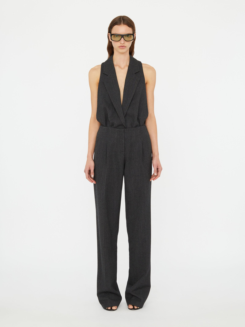 Facile Tailored Twill Bodysuit 3