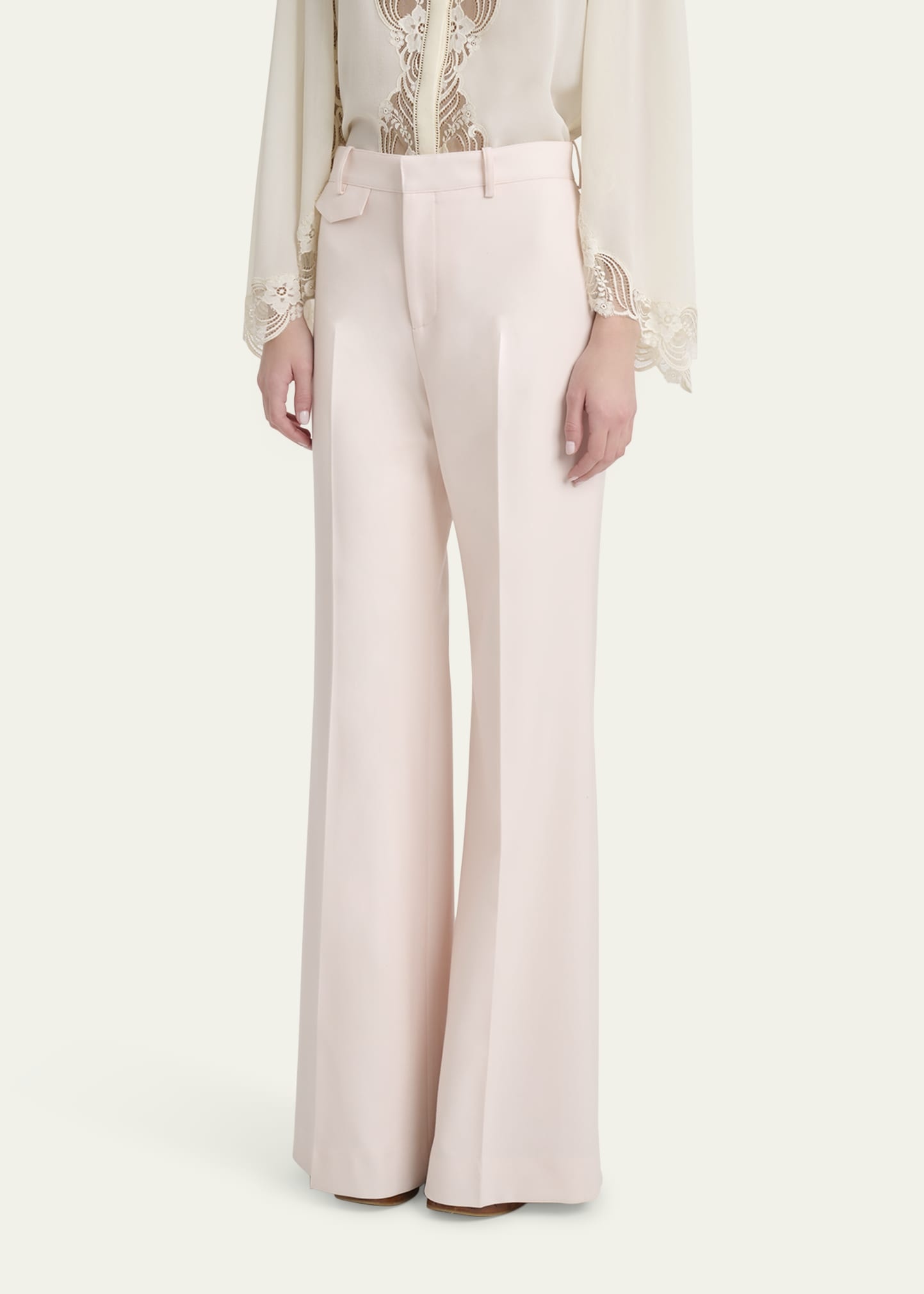 High-Rise Wide-Leg Suiting Trousers - 4