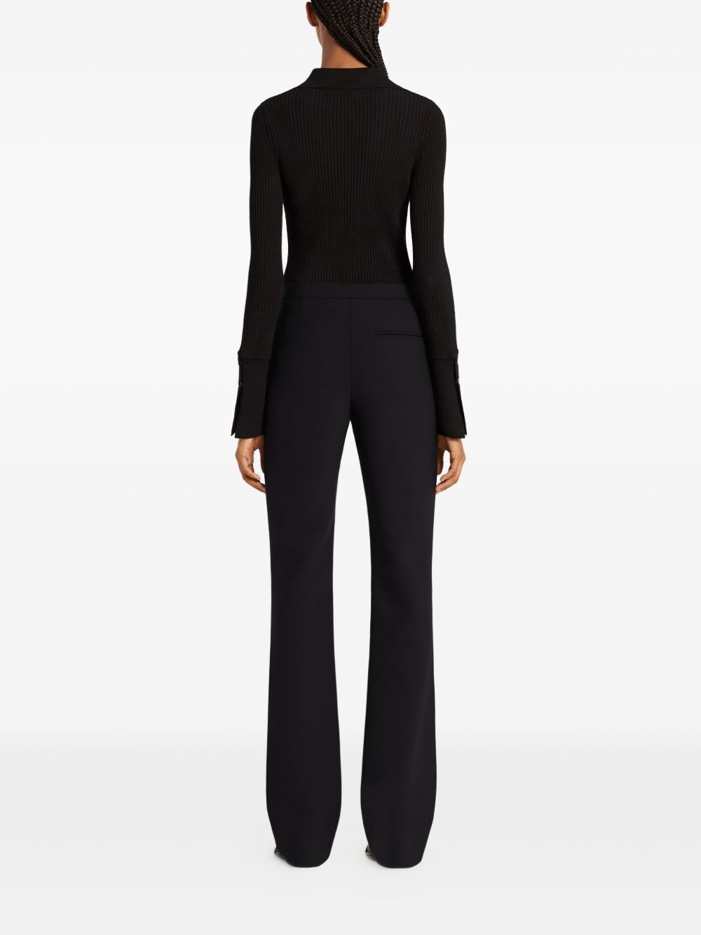 ribbed polo top - 4