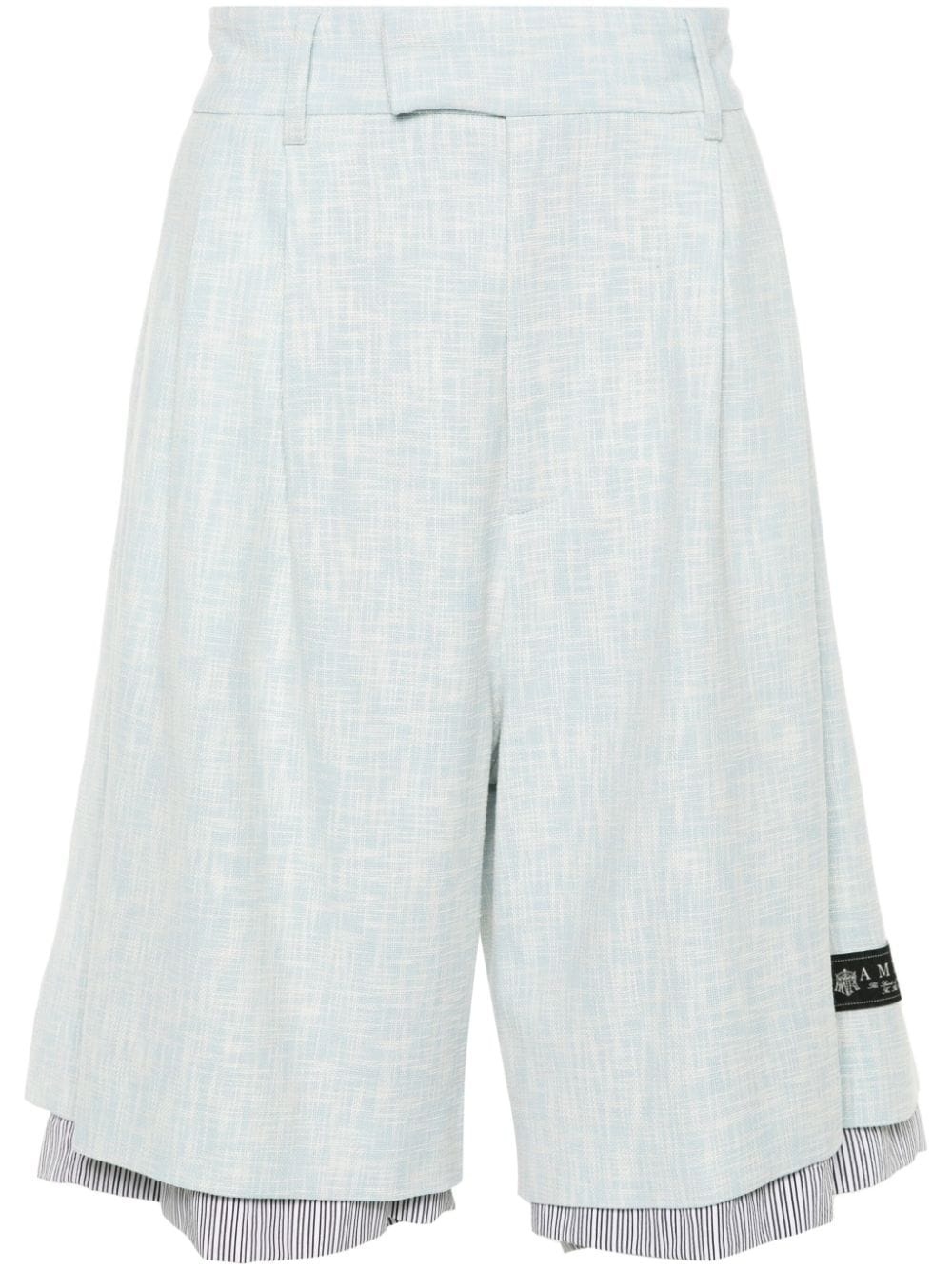 layered bermuda shorts - 1