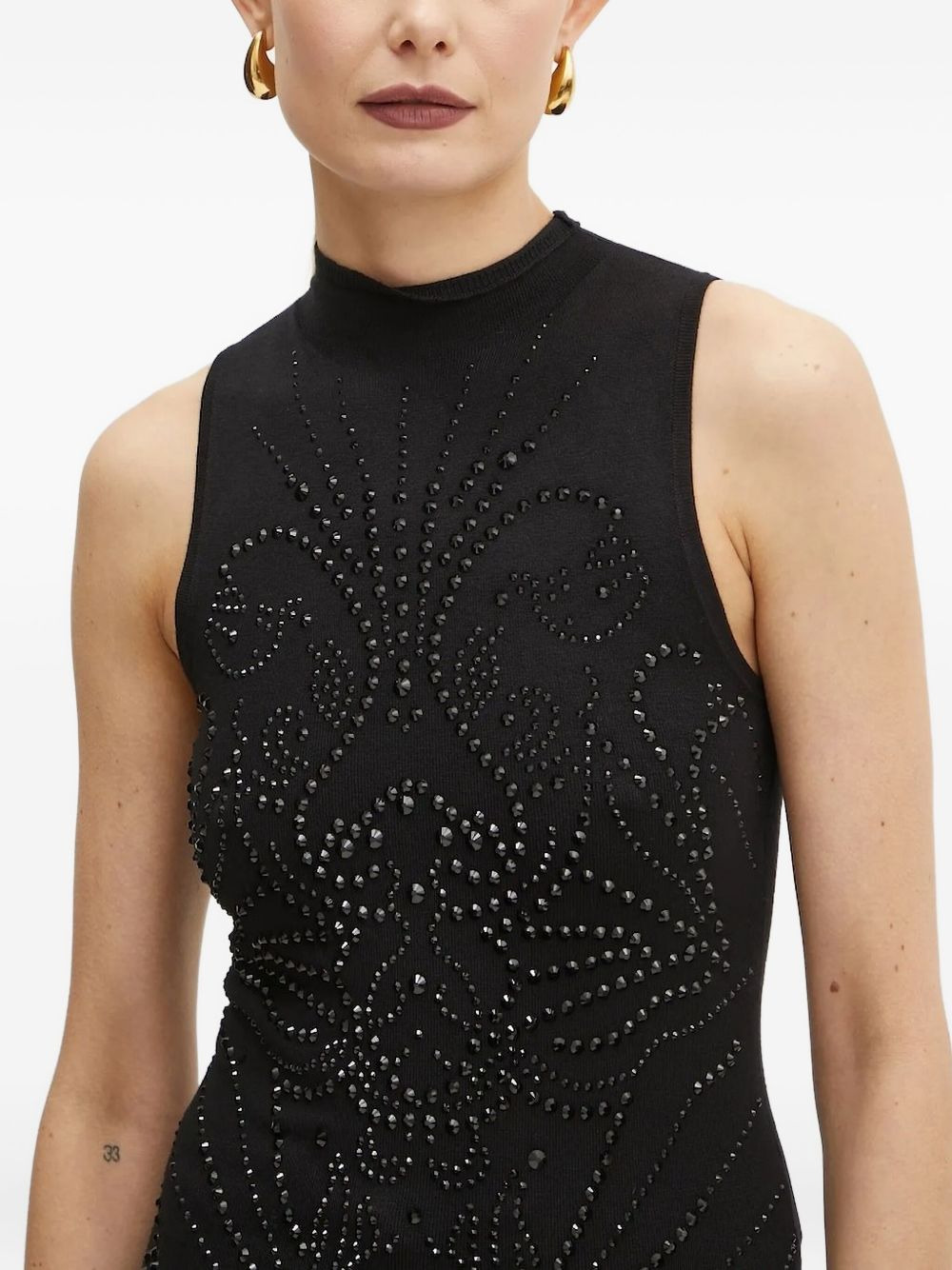 embellished mock-neck top - 3
