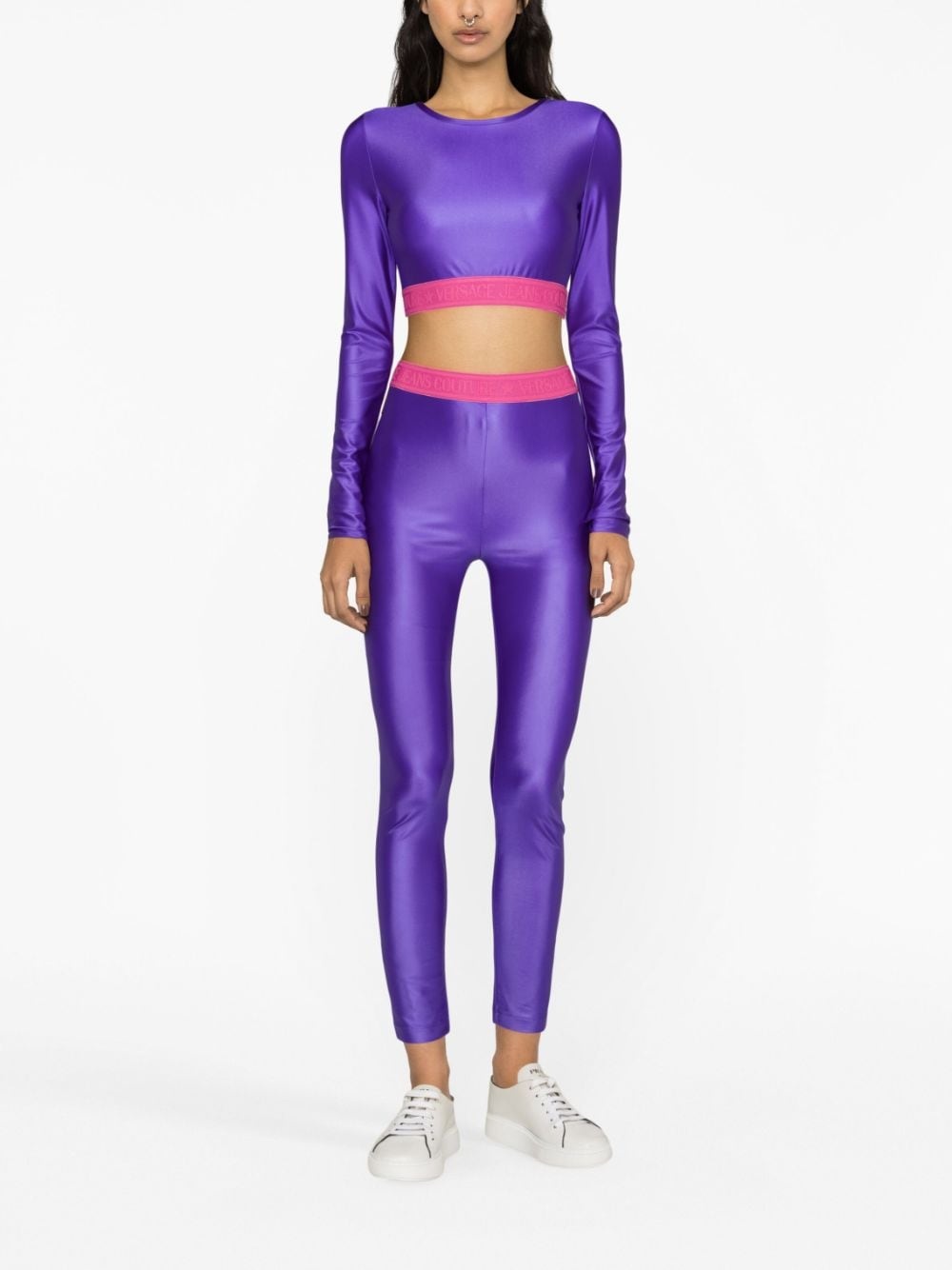 logo-underband crop top - 2