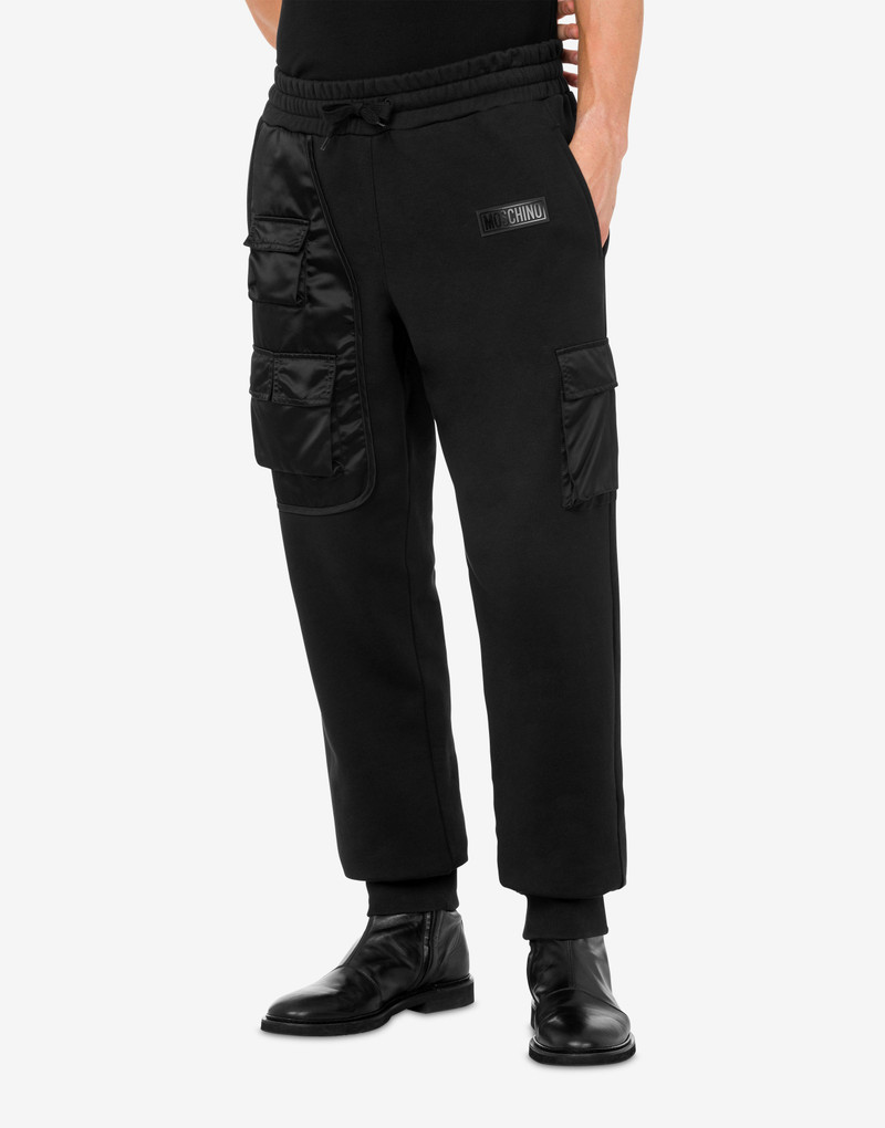Moschino MULTIPOCKET DETAILS FLEECE JOGGERS outlook