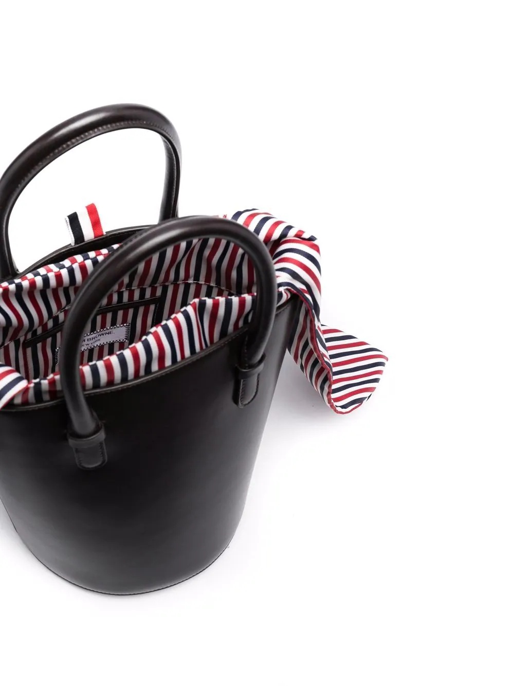 RWB-stripe bucket bag - 5