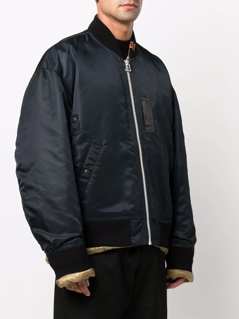 oversized padded bomber jacket - 3