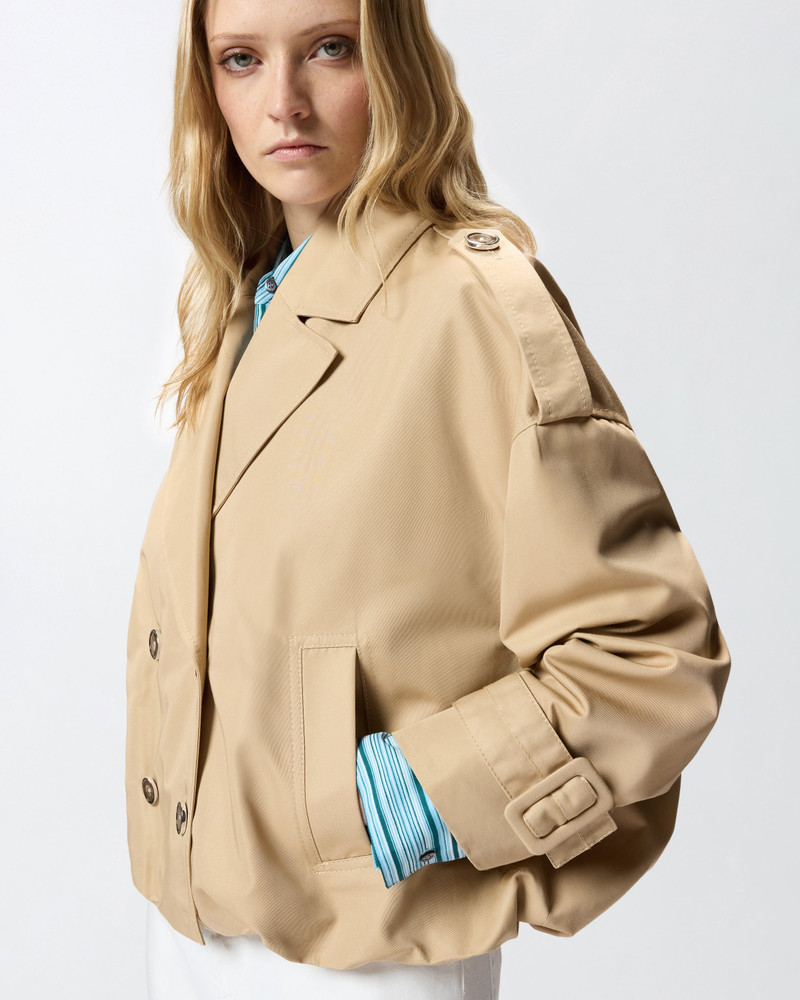 SHORT DOUBLE-BREASTED TRENCH COAT 6