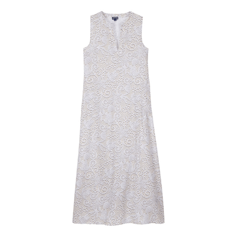 Women Long Tencel Cover-Up Beach Dress Dentelles 1