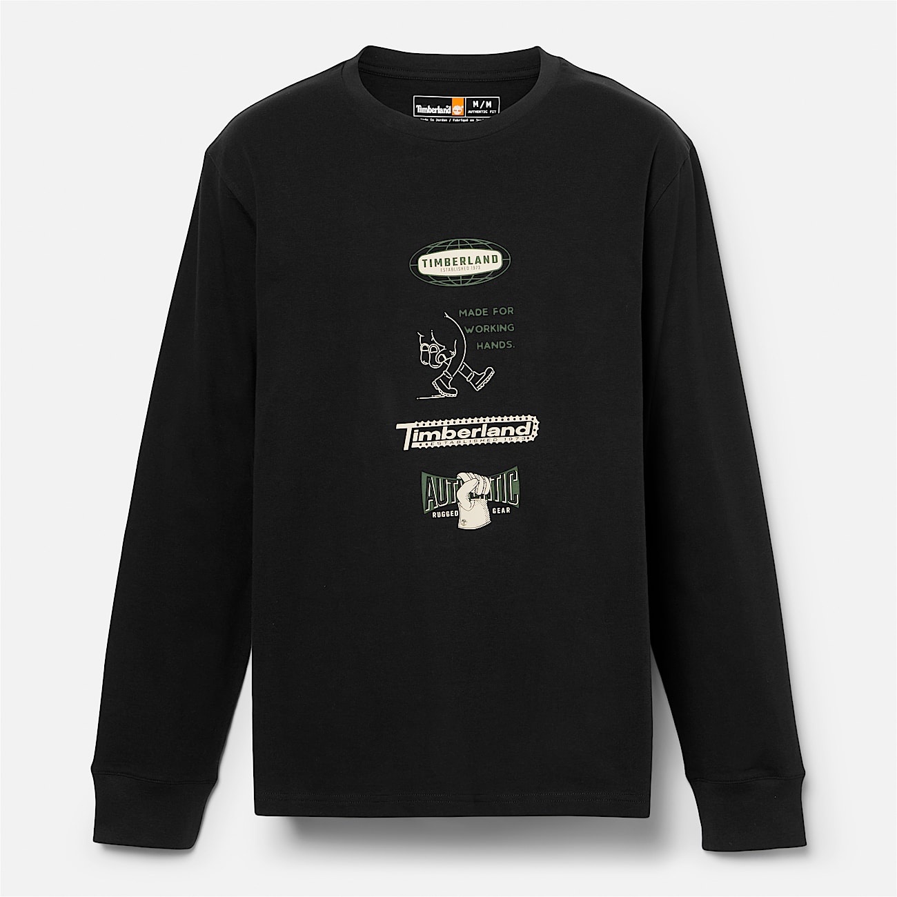 Long Sleeve "Made For Working" Graphic T-Shirt - 1