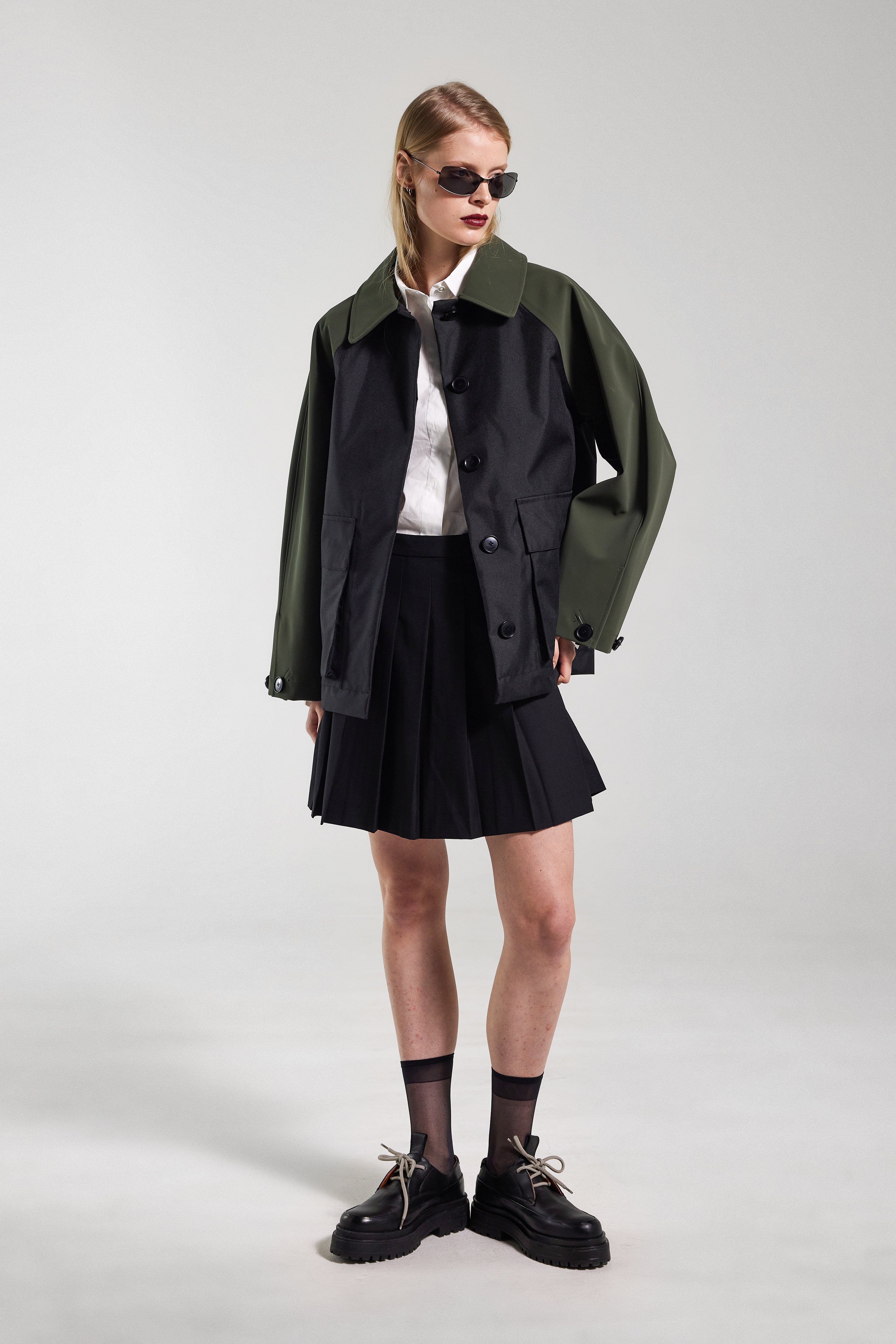 Bandhagen Patch Raincoat Black - 7