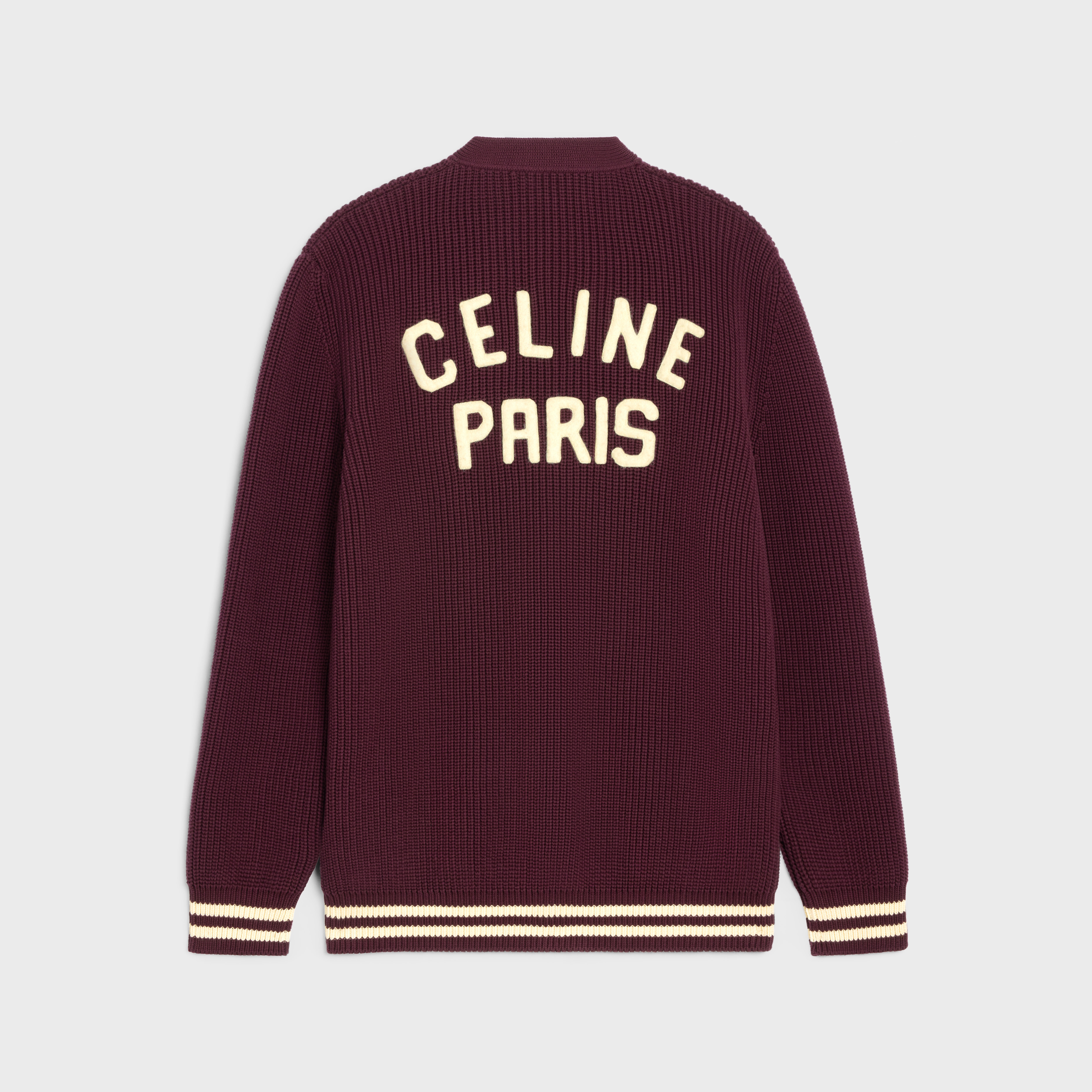 celine college cardigan in cotton - 2