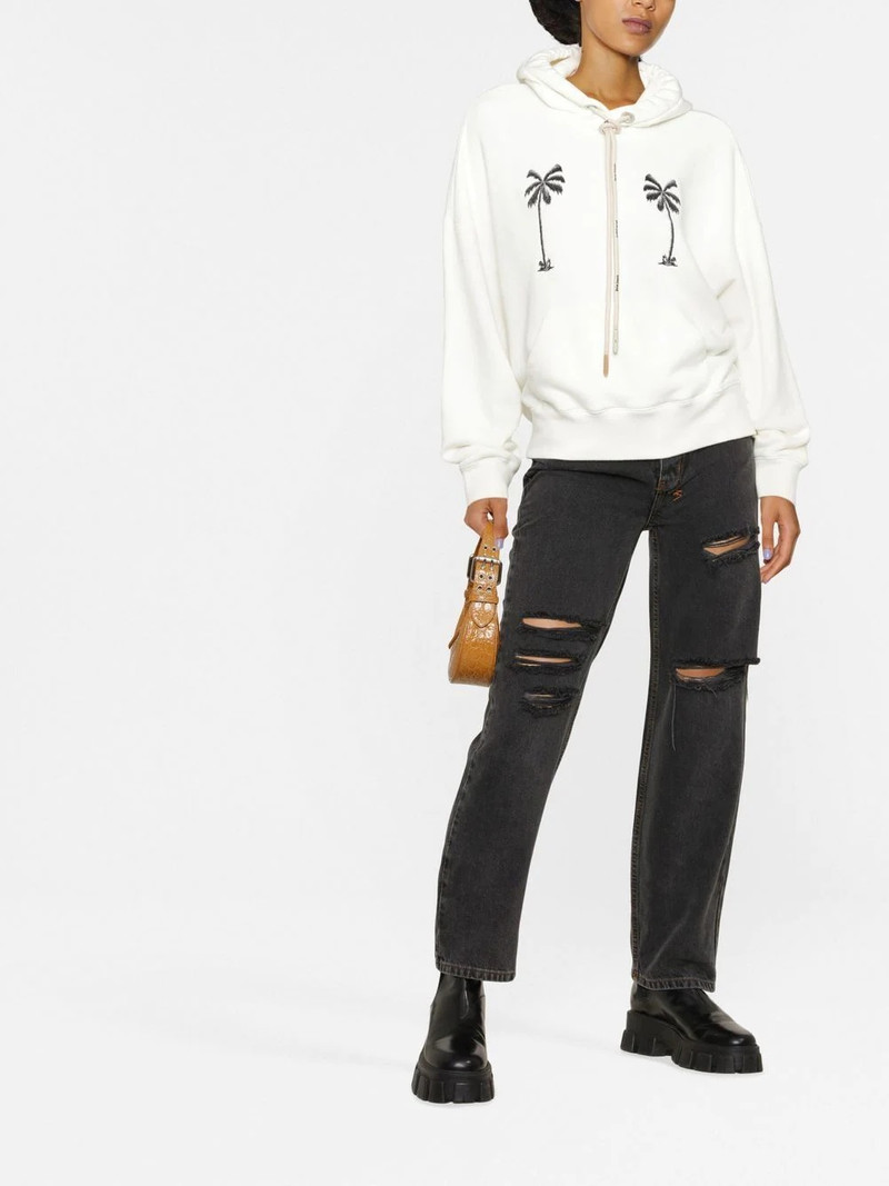 Palm Angels graphic-print cotton hoodie outlook