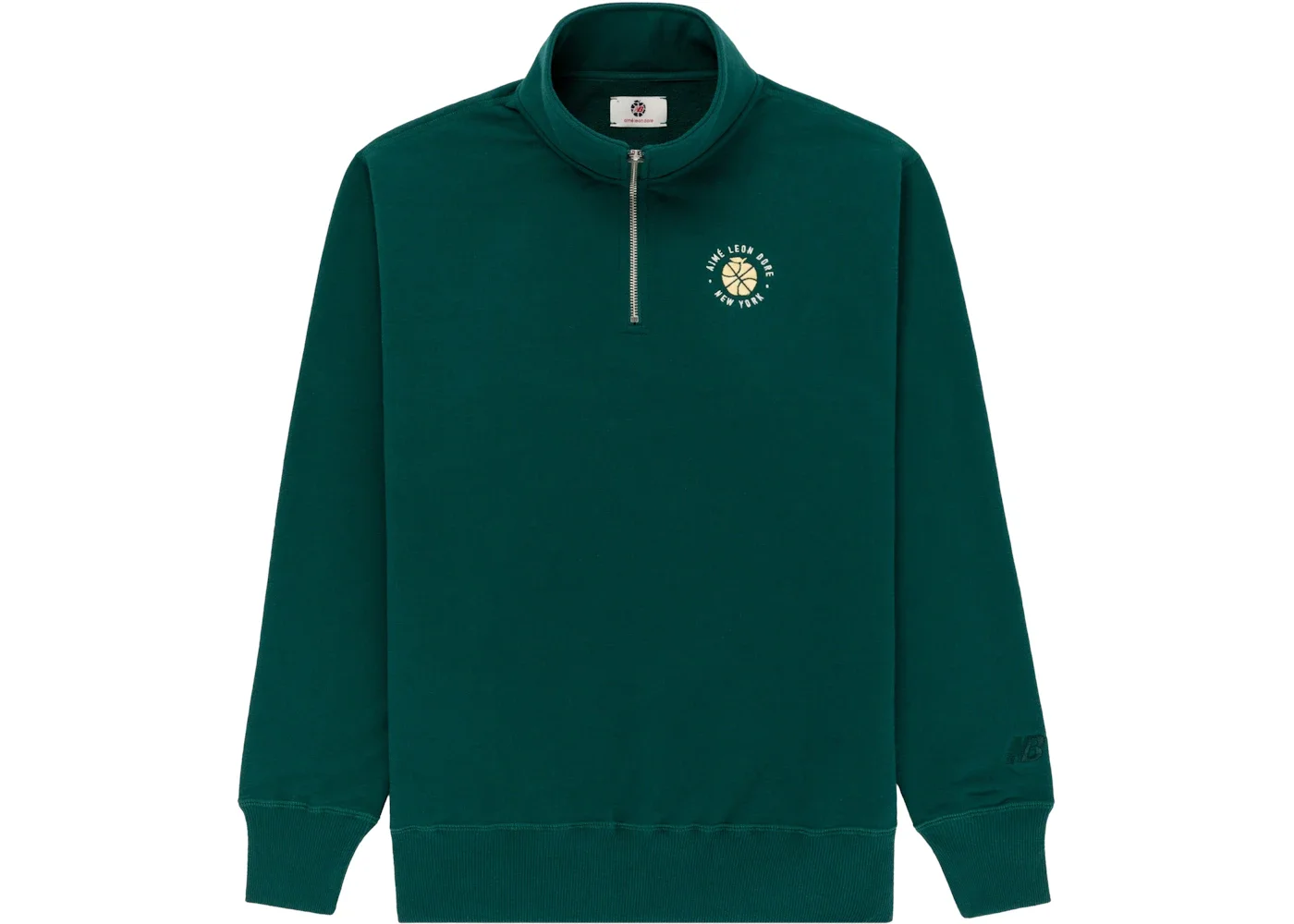 Aime Leon Dore x New Balance Quarter Zip Pullover Green - 1