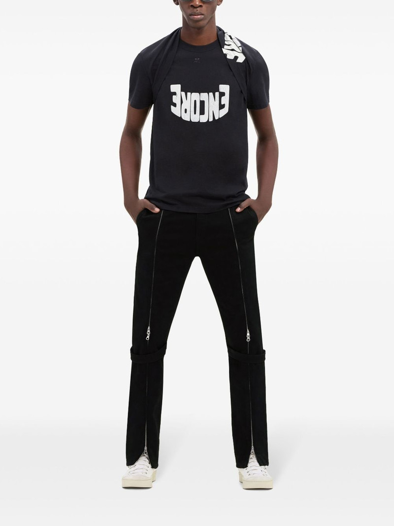courrèges graphic-print t-shirt outlook