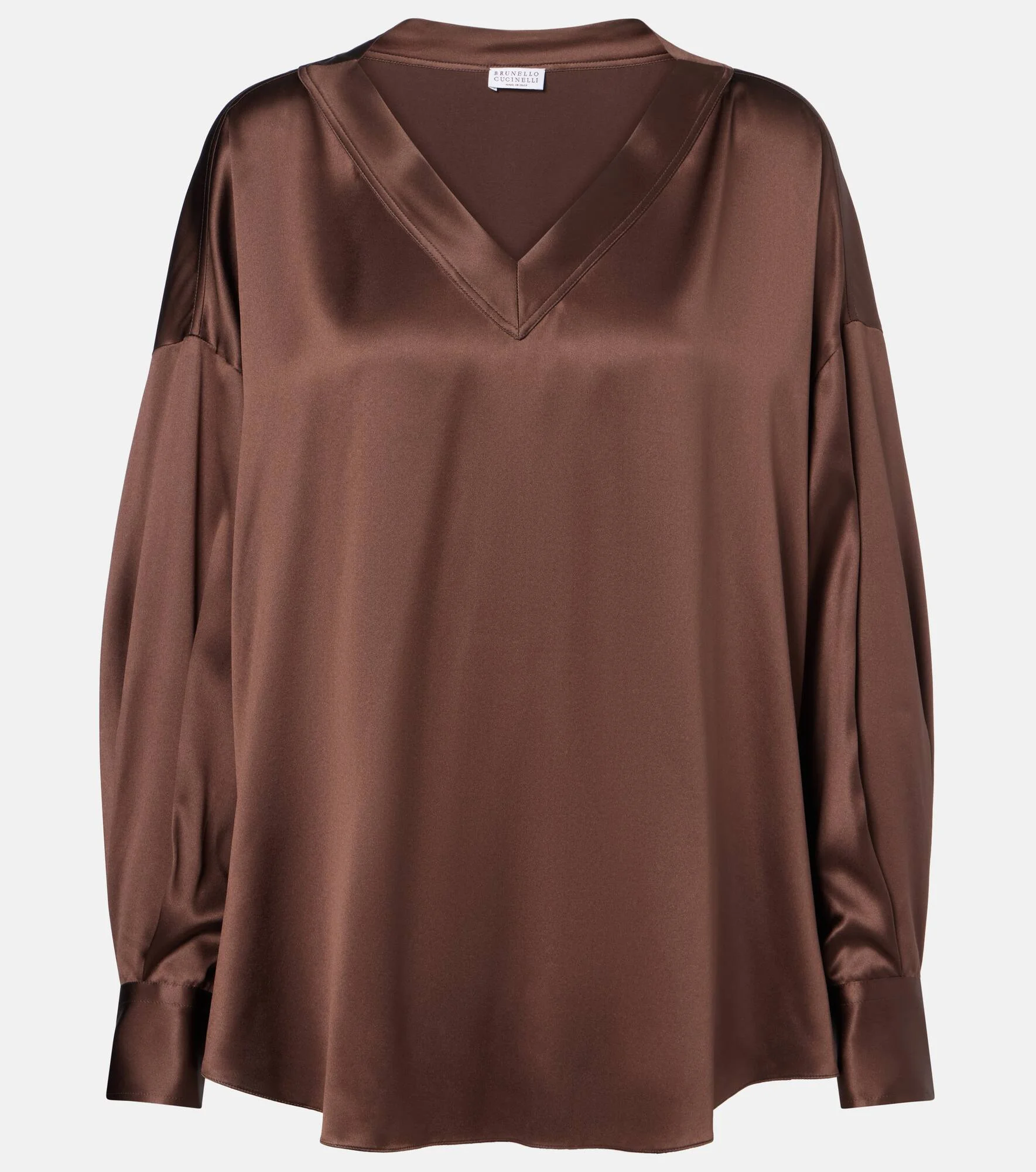 Silk satin blouse - 1