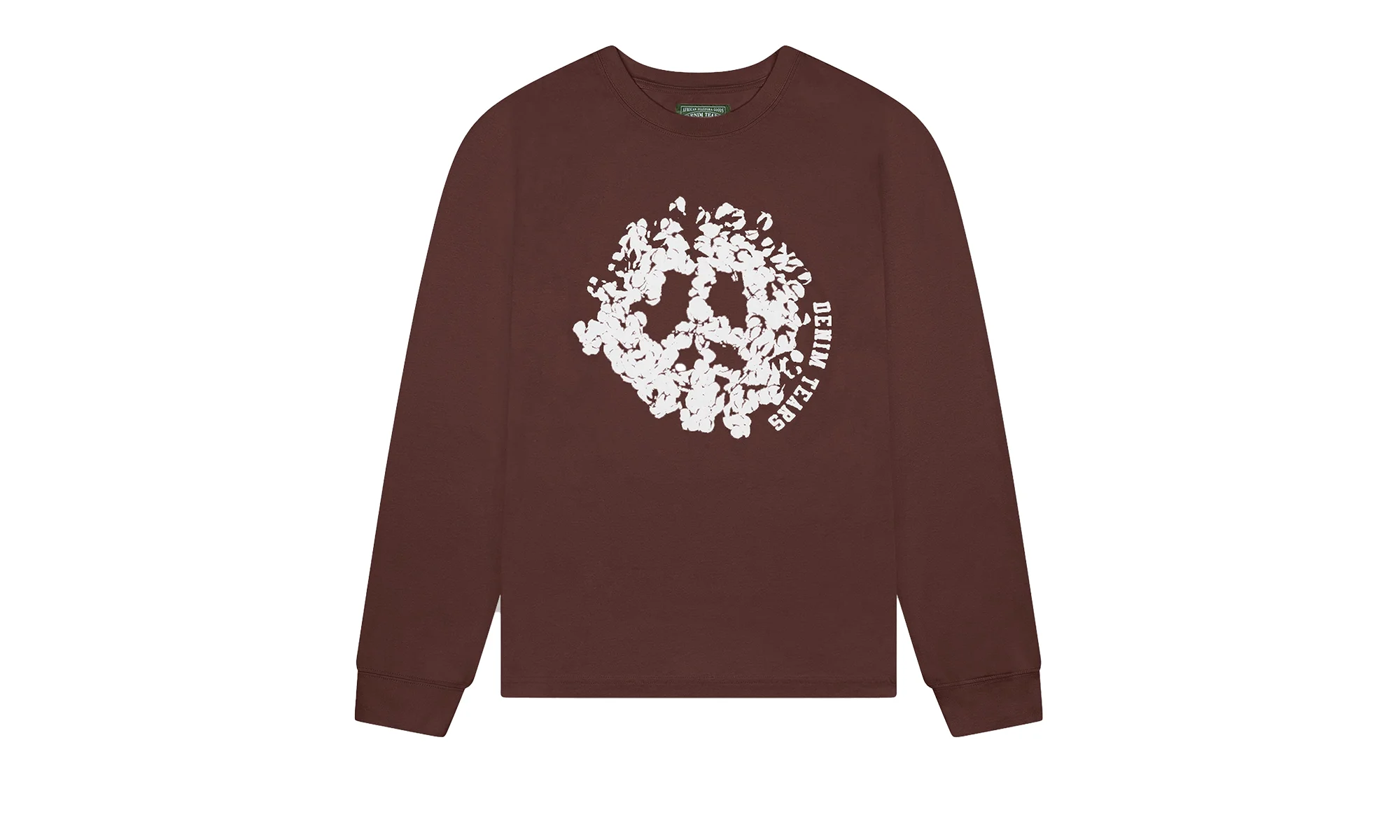 Peace Wreath Long Sleeve Tee "Brown" DT215 - 1