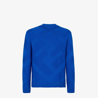 FENDI Blue wool pullover outlook