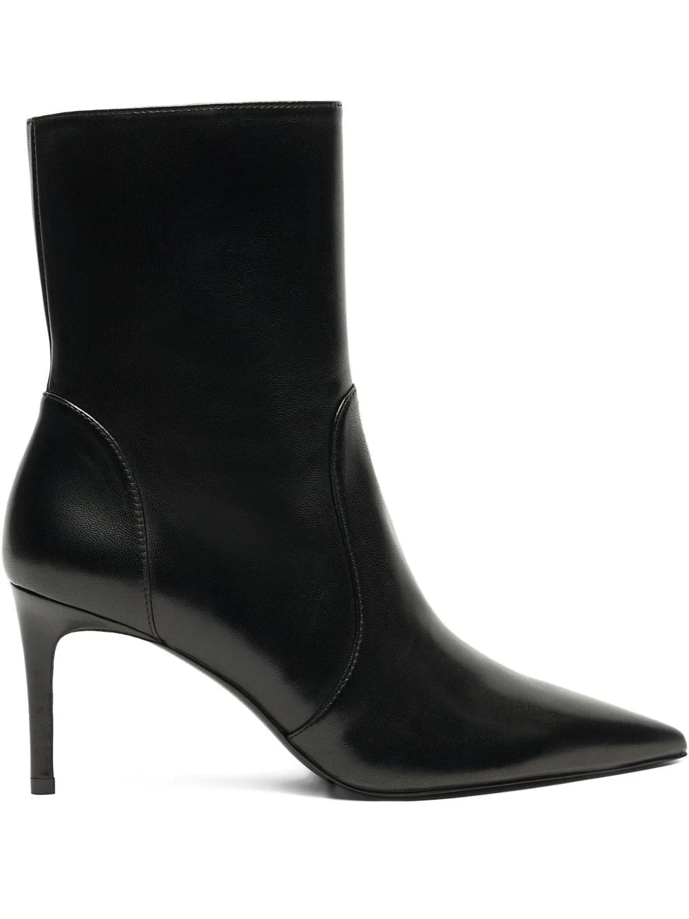 75mm Stuart Power zip-detail pointed-toe boots - 1