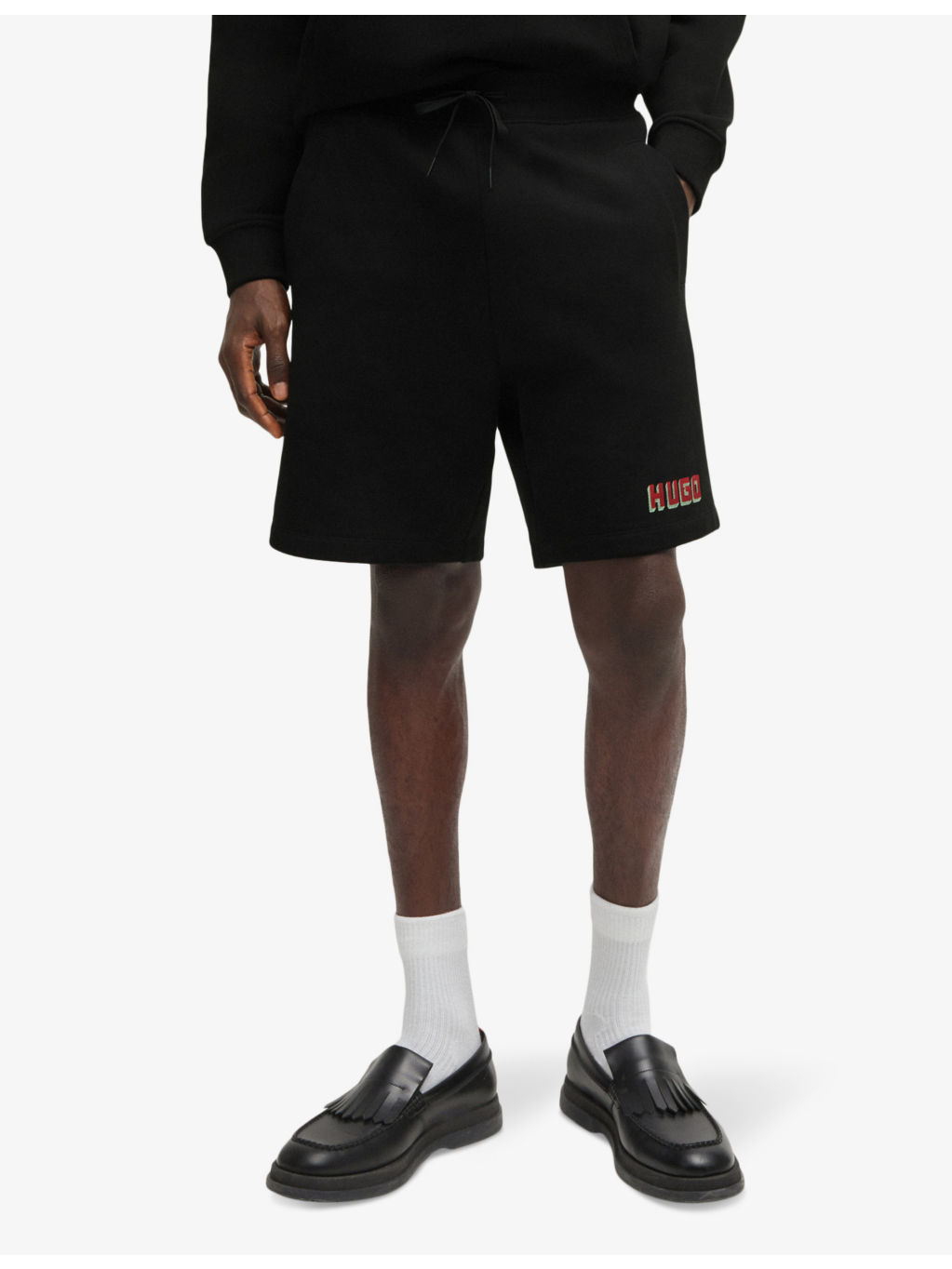Logo-print relaxed-fit cotton sweatshorts - 3