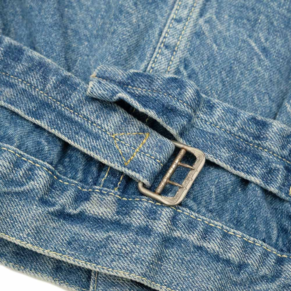 12oz DENIM WW2 MODEL JACKET - USED BLUE - RN29373246 - 8