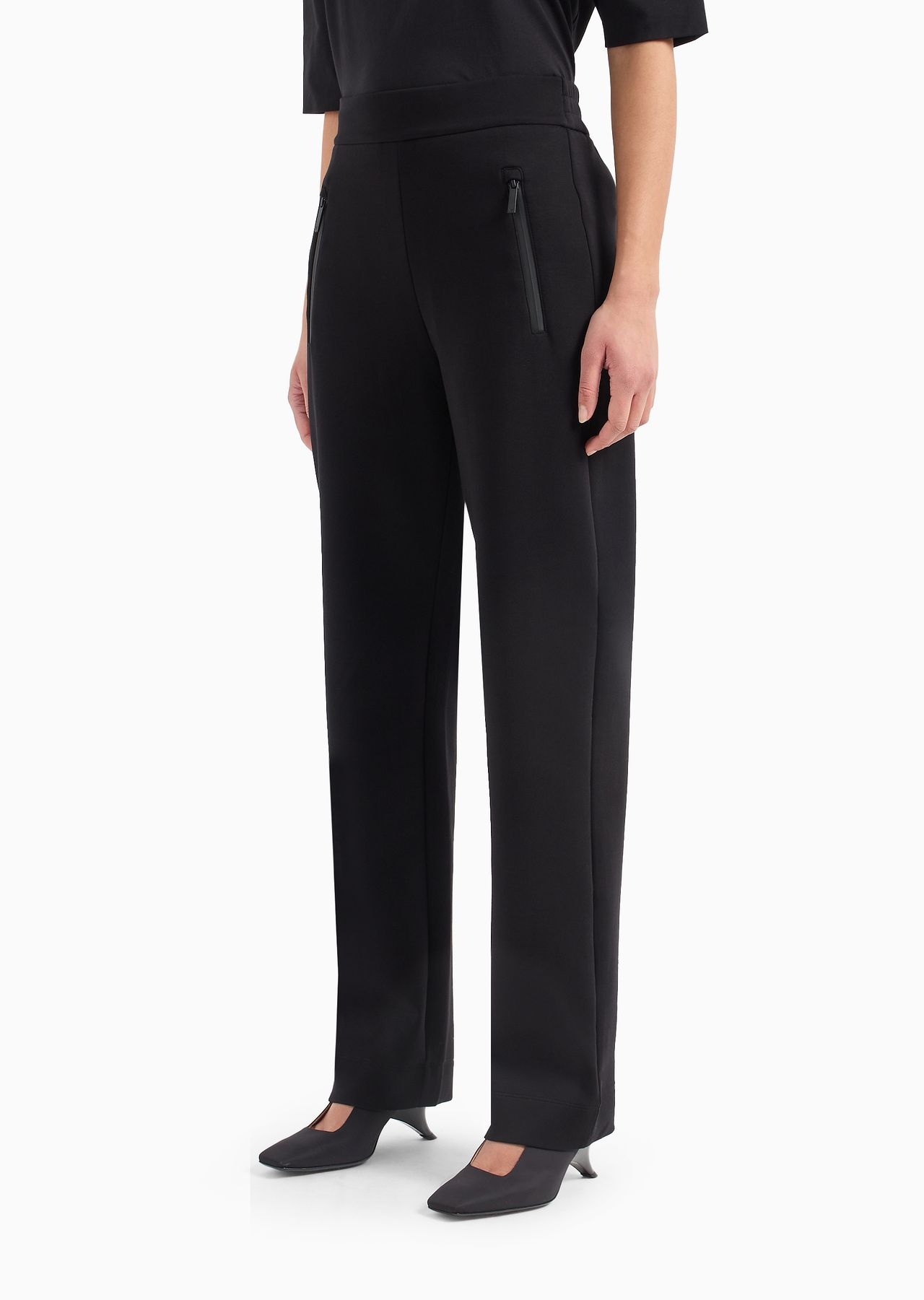 Double jersey trousers with heat-sealed zip - 2