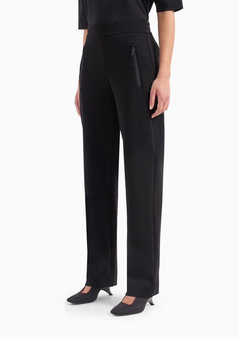 Double jersey trousers with heat-sealed zip 2