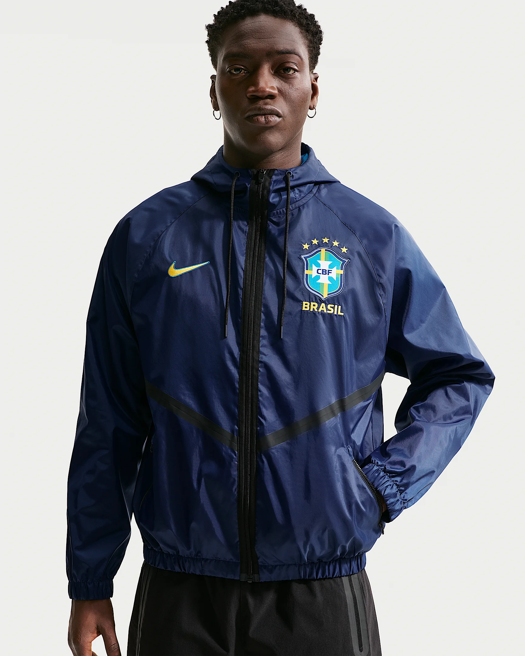 Brazil Men's Nike Dri-FIT Soccer Anthem Jacket - 1