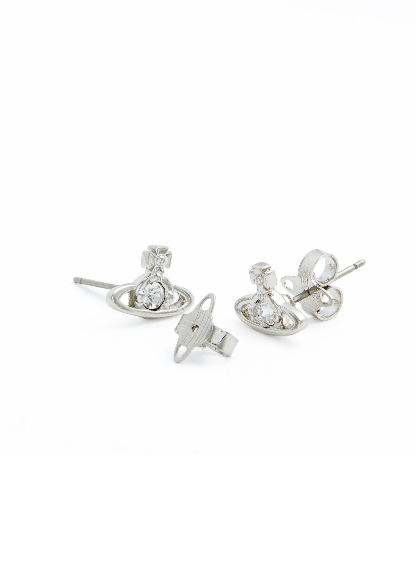 Nano Solitaire orb stud earrings - 2